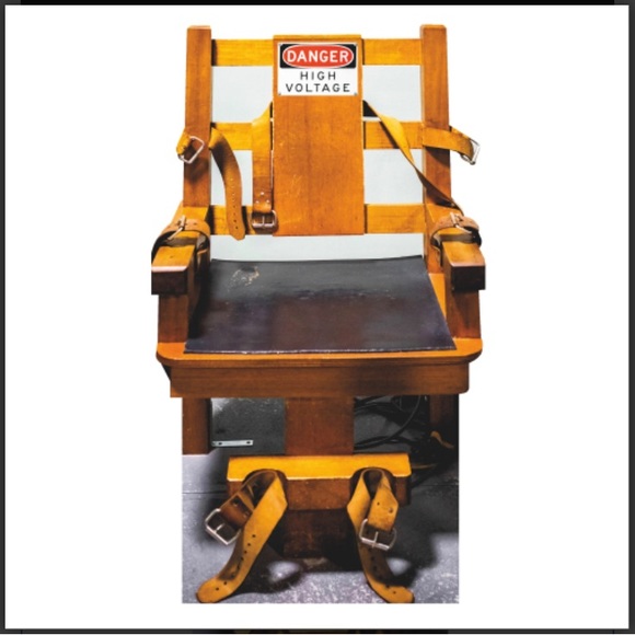 Electric Chair Death Sentence Prison Life Size Cardboard Cutout - Picture 1 of 1